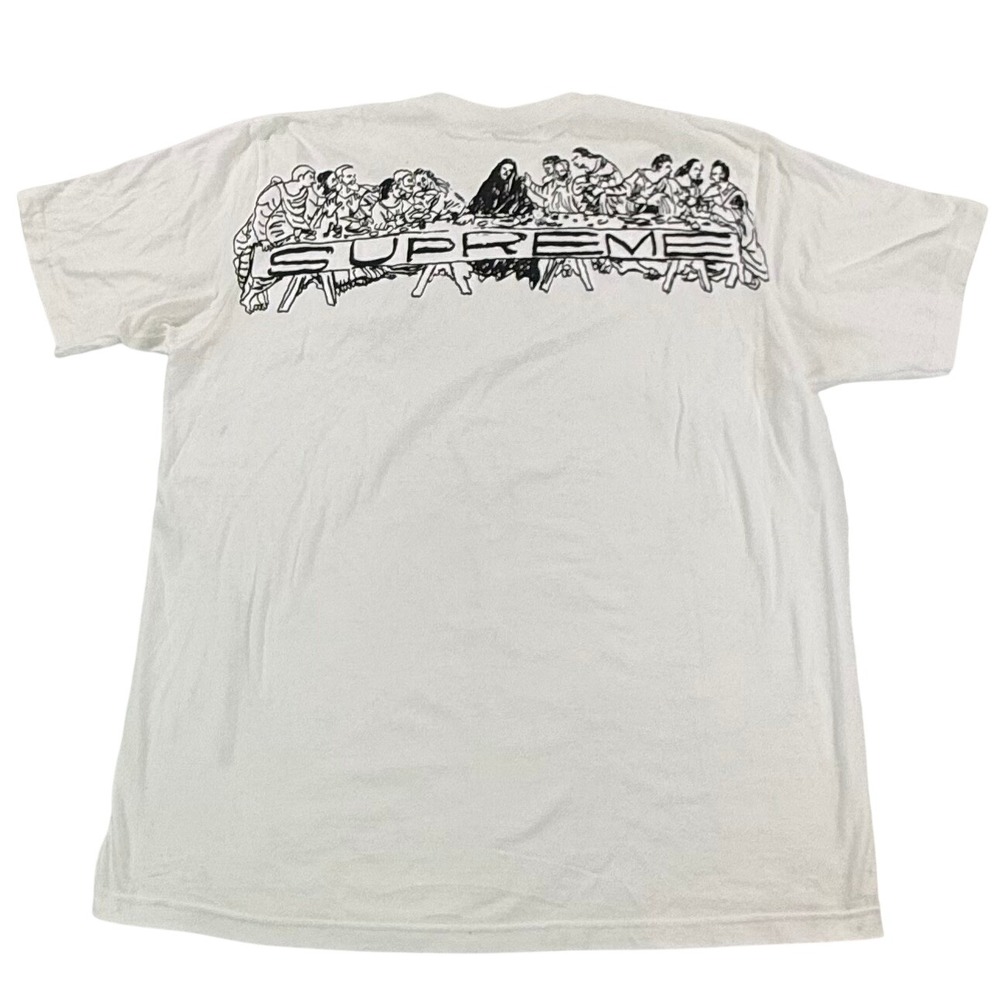 Supreme The Last Supper Graphic T-Shirt White Mens XL Short Sleeve Tee